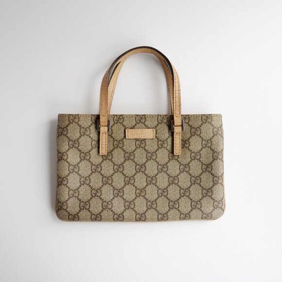 Authentic Preowned Gucci Beige GG Canvas Mini Handbag - Picture 1 of 16